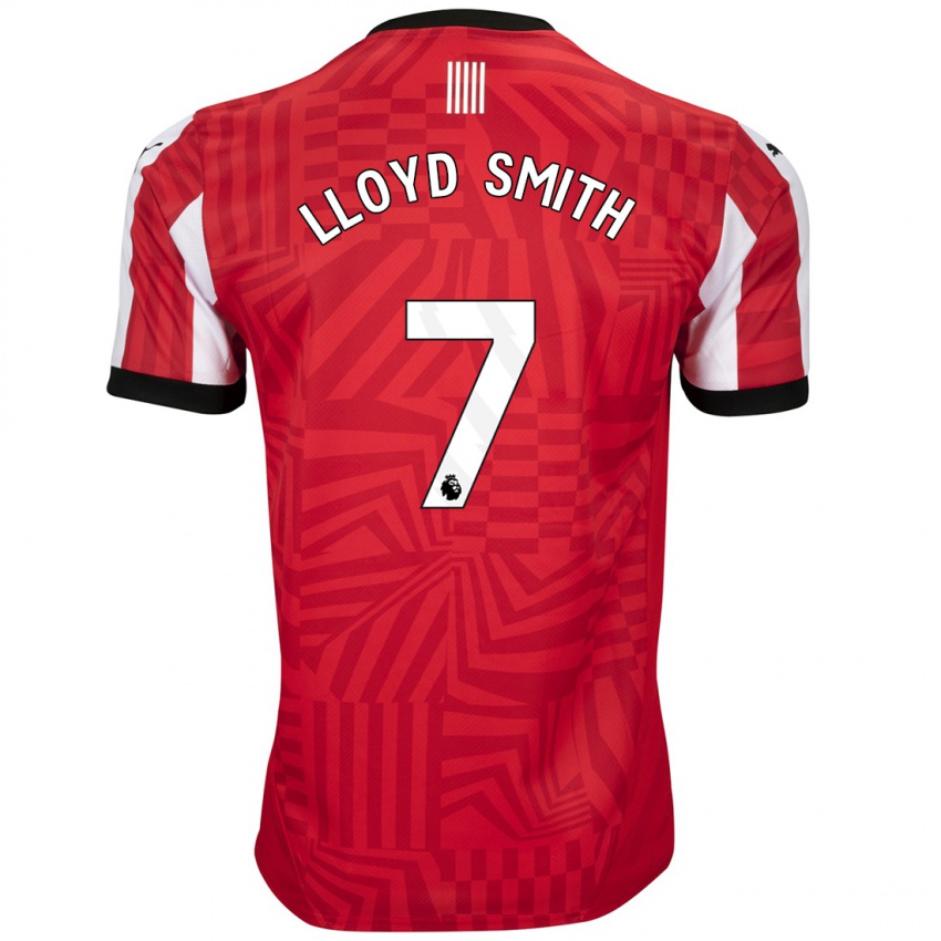 Homme Maillot Lexi Lloyd-Smith #7 Rouge Blanc Tenues Domicile 2024/25 T-Shirt Belgique