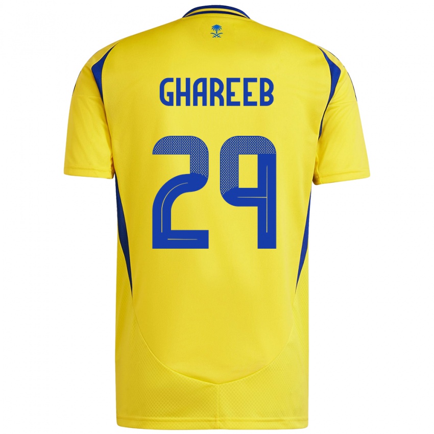 Heren Abdulrahman Ghareeb #29 Geel Blauw Thuisshirt Thuistenue 2024/25 T-Shirt België