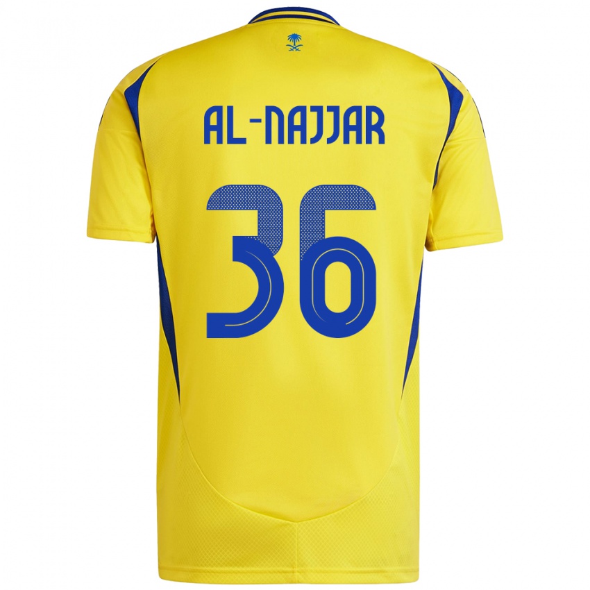 Heren Raghed Al-Najjar #36 Geel Blauw Thuisshirt Thuistenue 2024/25 T-Shirt België