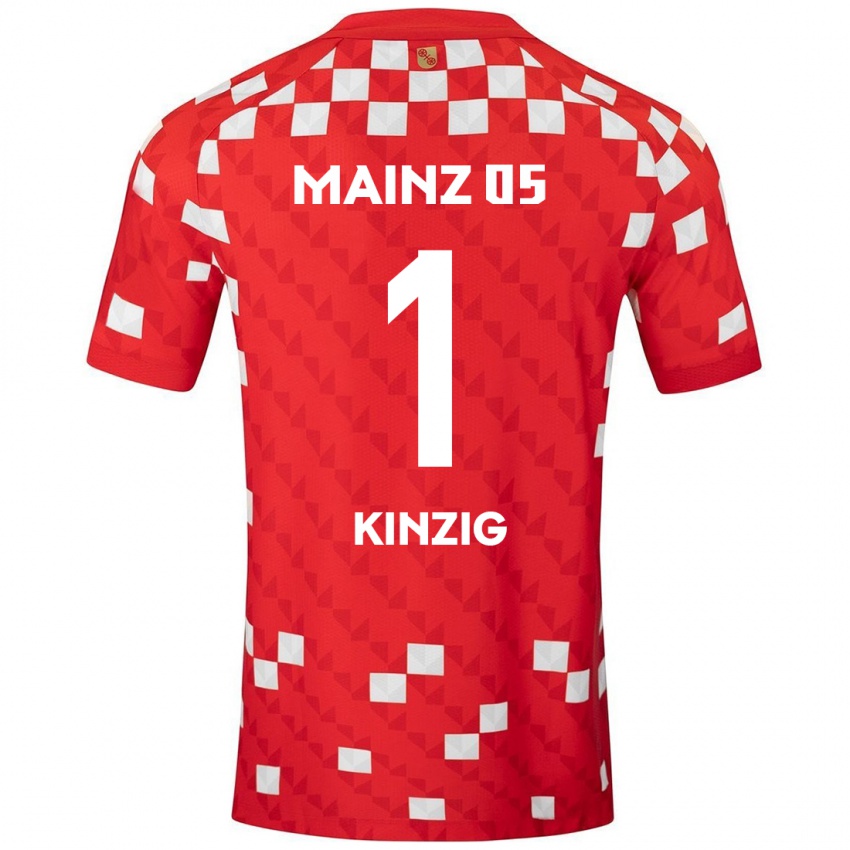 Heren Maximilian Kinzig #1 Wit Rood Thuisshirt Thuistenue 2024/25 T-Shirt België