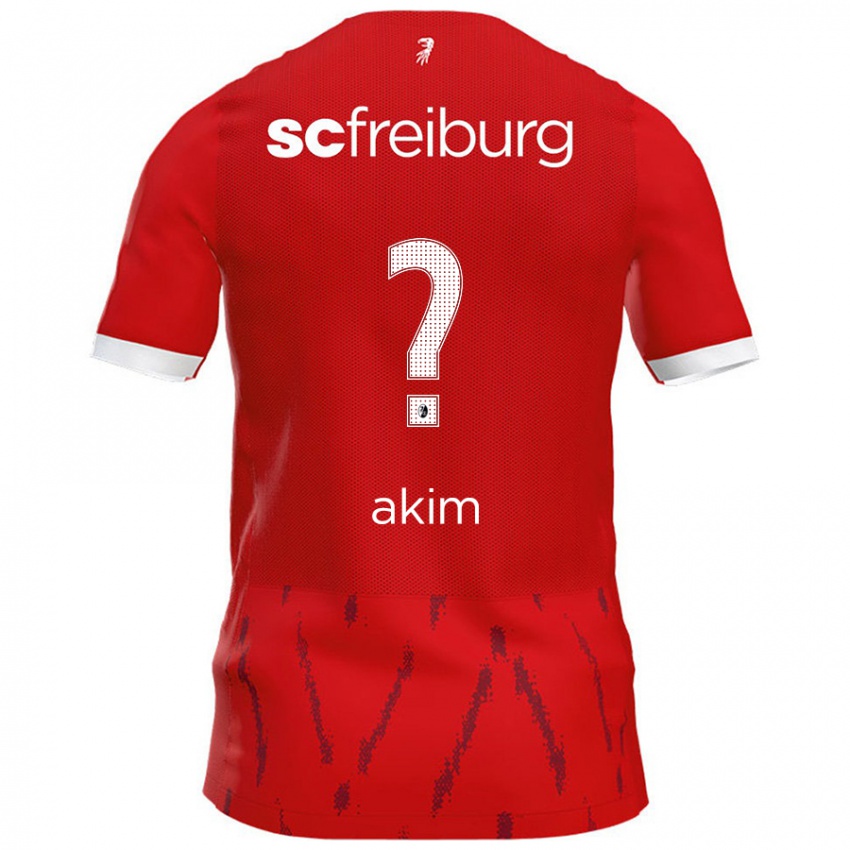 Homme Maillot Akim Schnerring #0 Rouge Tenues Domicile 2024/25 T-Shirt Belgique