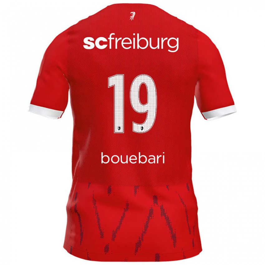 Homme Maillot Franci Bouebari #19 Rouge Tenues Domicile 2024/25 T-Shirt Belgique