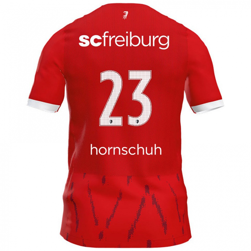 Homme Maillot Marc Hornschuh #23 Rouge Tenues Domicile 2024/25 T-Shirt Belgique