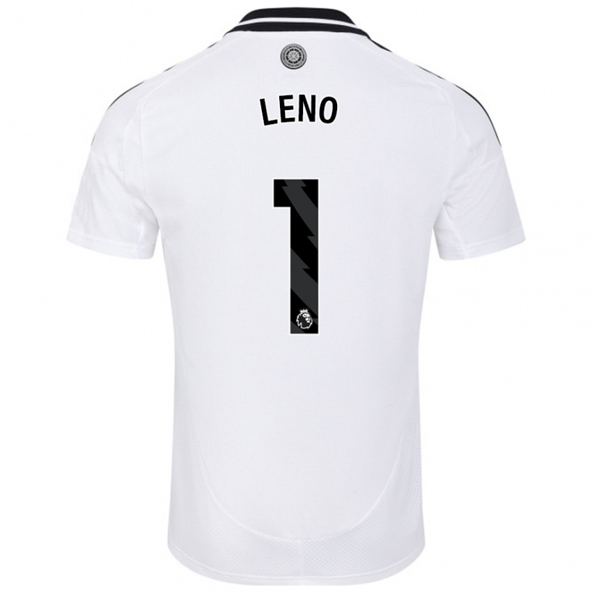 Heren Bernd Leno #1 Wit Thuisshirt Thuistenue 2024/25 T-Shirt België