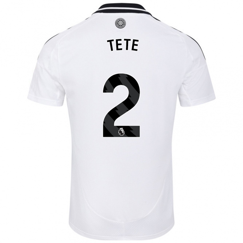 Heren Kenny Tete #2 Wit Thuisshirt Thuistenue 2024/25 T-Shirt België