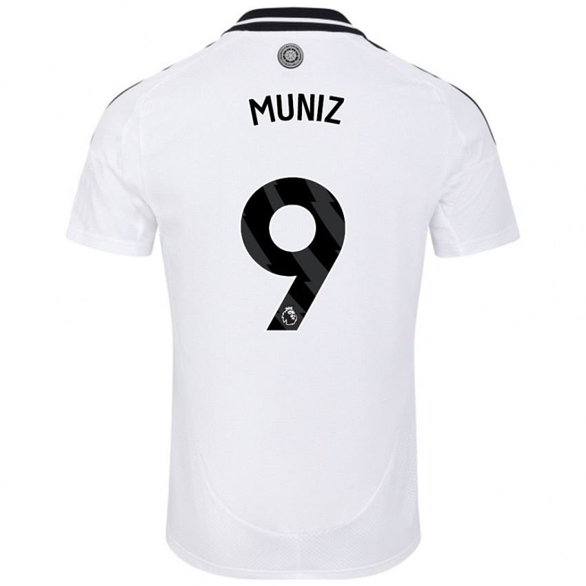 Heren Rodrigo Muniz #9 Wit Thuisshirt Thuistenue 2024/25 T-Shirt België