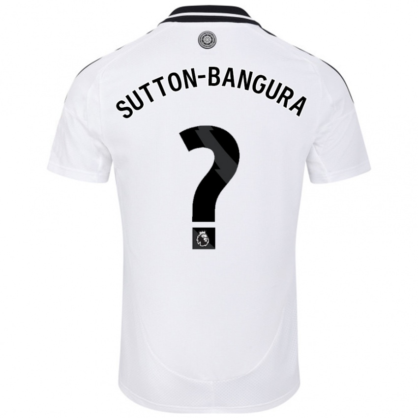 Heren William Sutton-Bangura #0 Wit Thuisshirt Thuistenue 2024/25 T-Shirt België