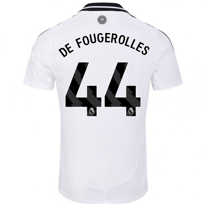 Heren Luc De Fougerolles #44 Wit Thuisshirt Thuistenue 2024/25 T-Shirt België