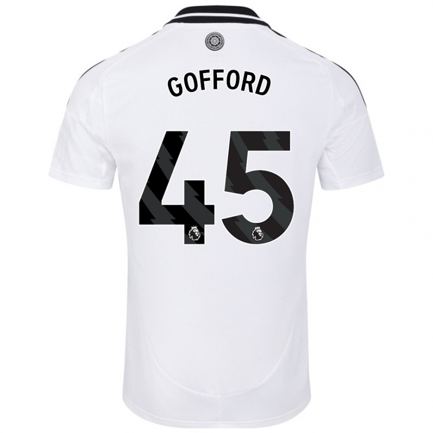 Heren Oliver Gofford #45 Wit Thuisshirt Thuistenue 2024/25 T-Shirt België