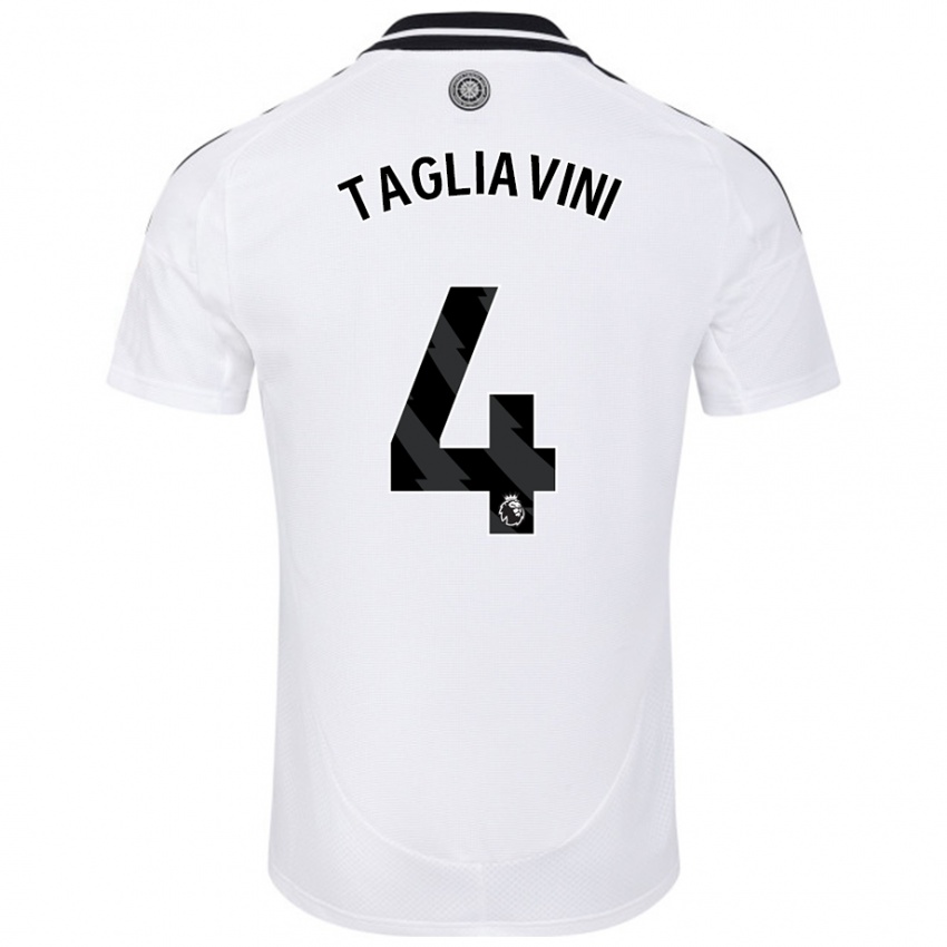 Heren Ella Tagliavini #4 Wit Thuisshirt Thuistenue 2024/25 T-Shirt België