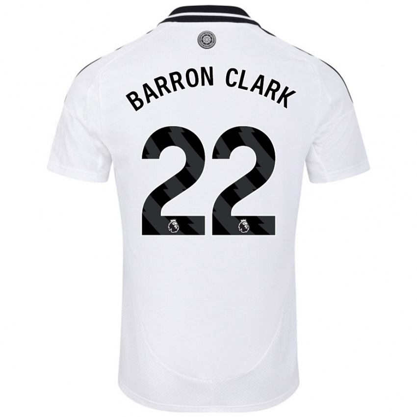 Heren Betty Barron-Clark #22 Wit Thuisshirt Thuistenue 2024/25 T-Shirt België