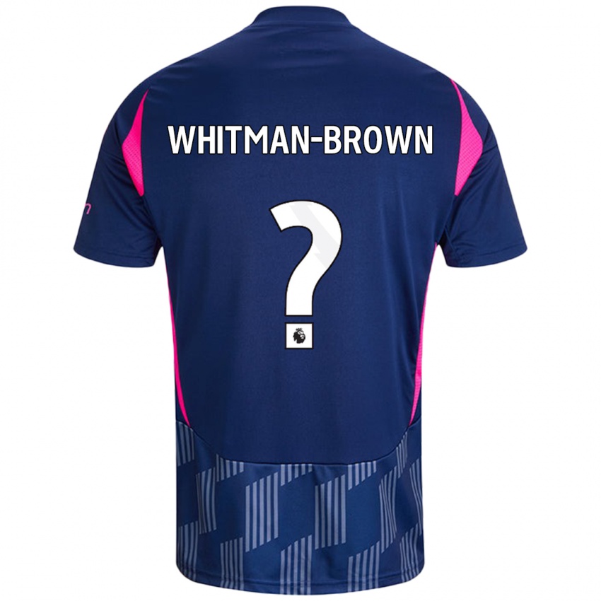 Herren Chae Whitman-Brown #0 Königsblau Rosa Auswärtstrikot Trikot 2024/25 T-Shirt Belgien