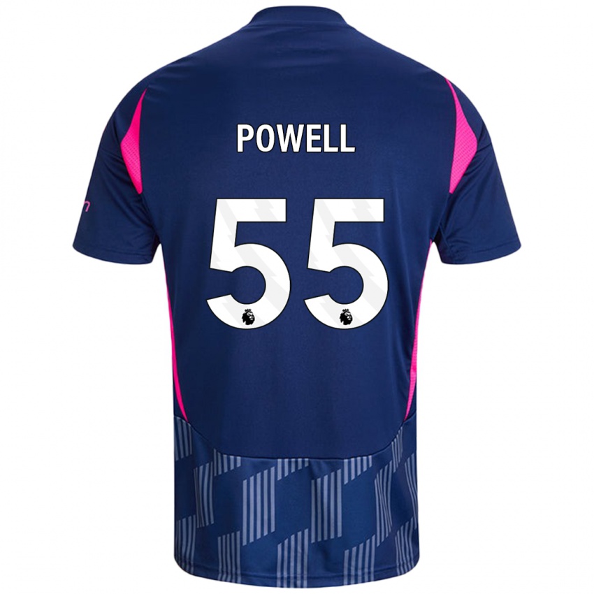 Homme Maillot Josh Powell #55 Bleu Royal Rose Tenues Extérieur 2024/25 T-Shirt Belgique