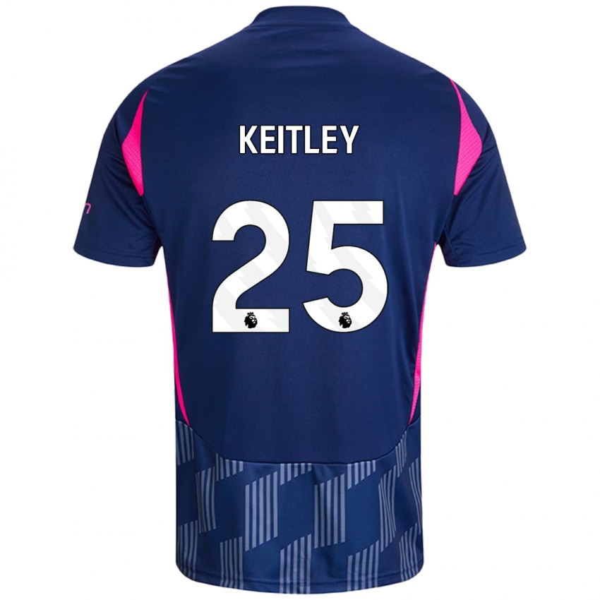 Herren Alice Keitley #25 Königsblau Rosa Auswärtstrikot Trikot 2024/25 T-Shirt Belgien