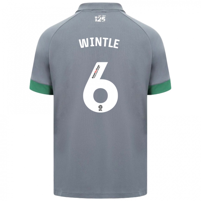 Heren Ryan Wintle #6 Donkergrijs Uitshirt Uittenue 2024/25 T-Shirt België