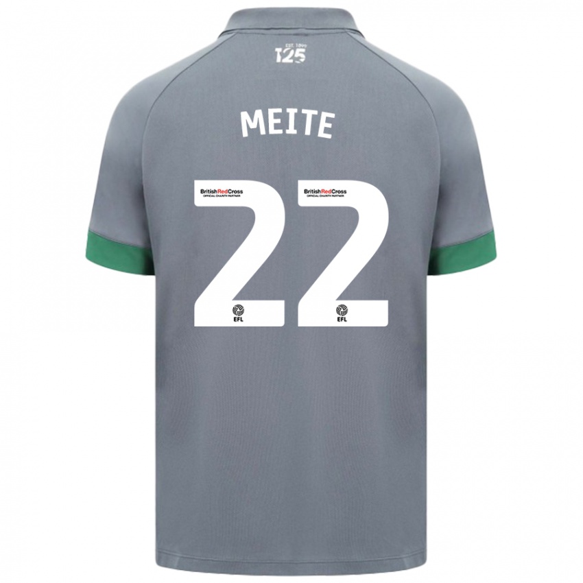 Heren Yakou Méïté #22 Donkergrijs Uitshirt Uittenue 2024/25 T-Shirt België