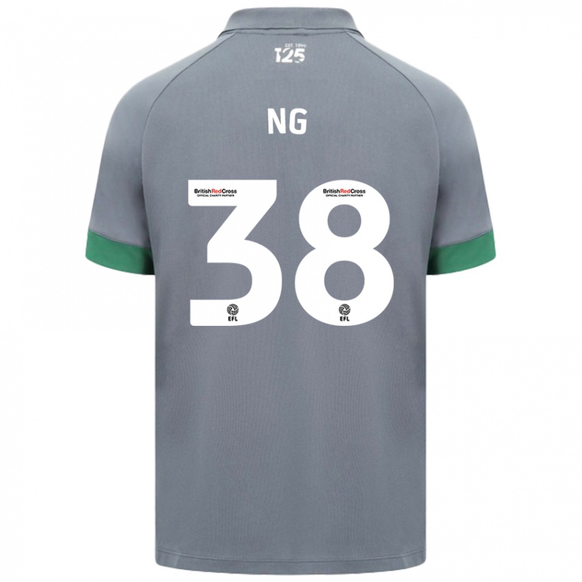 Heren Perry Ng #38 Donkergrijs Uitshirt Uittenue 2024/25 T-Shirt België