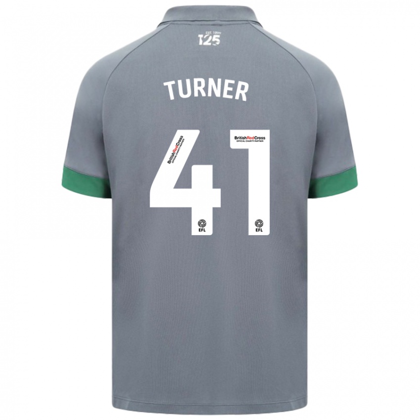 Heren Matthew Turner #41 Donkergrijs Uitshirt Uittenue 2024/25 T-Shirt België