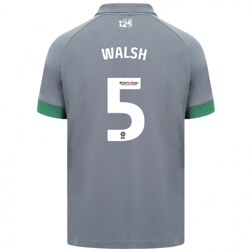 Heren Siobhan Walsh #5 Donkergrijs Uitshirt Uittenue 2024/25 T-Shirt België