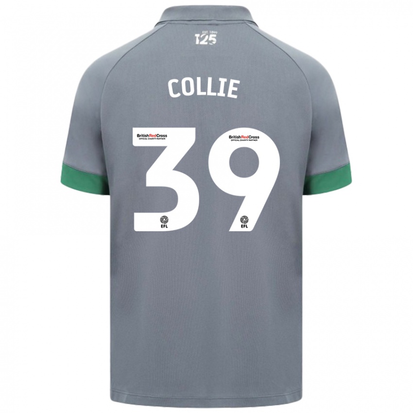 Heren Eliza Collie #39 Donkergrijs Uitshirt Uittenue 2024/25 T-Shirt België