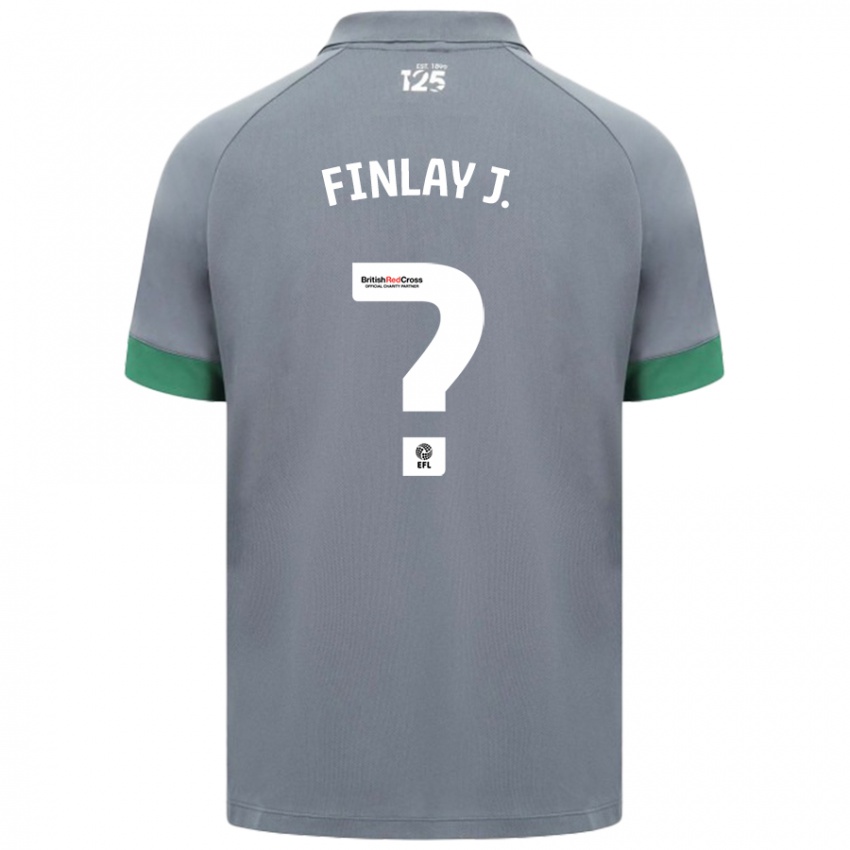 Herren Finlay Johnson #0 Dunkelgrau Auswärtstrikot Trikot 2024/25 T-Shirt Belgien