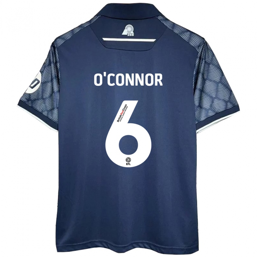 Heren Thomas O'connor #6 Zwart Uitshirt Uittenue 2024/25 T-Shirt België