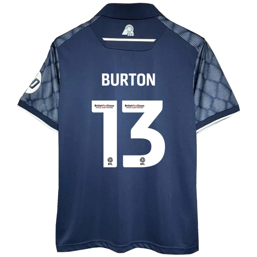 Heren Callum Burton #13 Zwart Uitshirt Uittenue 2024/25 T-Shirt België