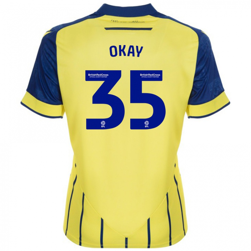 Heren Okay Yokuslu #35 Geel Blauw Uitshirt Uittenue 2024/25 T-Shirt België