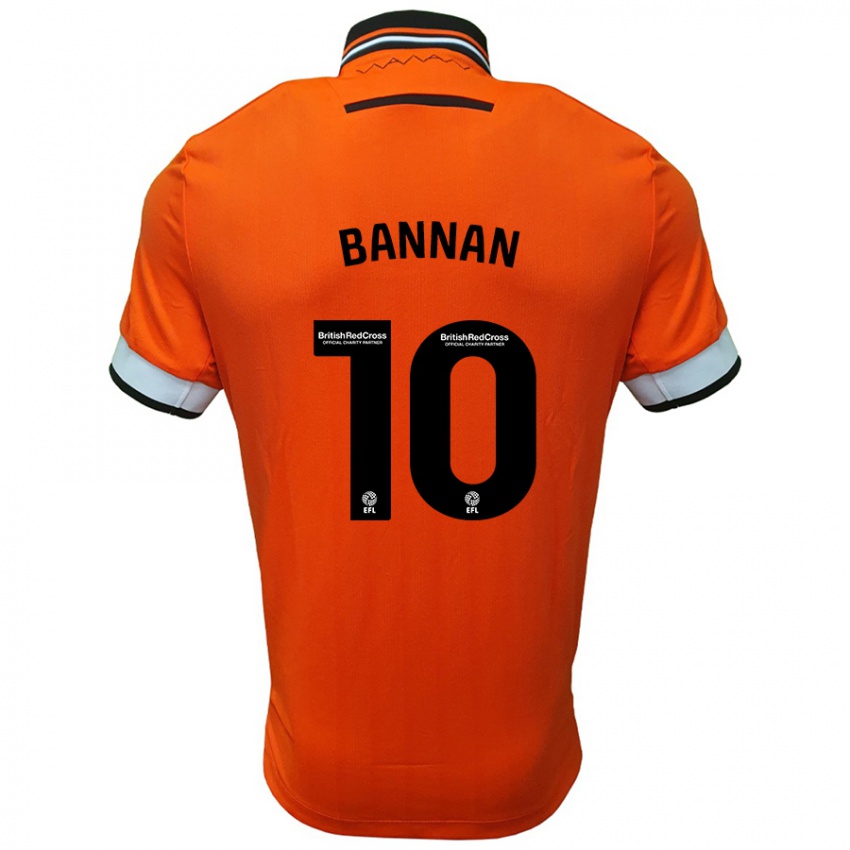 Heren Barry Bannan #10 Oranje Wit Uitshirt Uittenue 2024/25 T-Shirt België