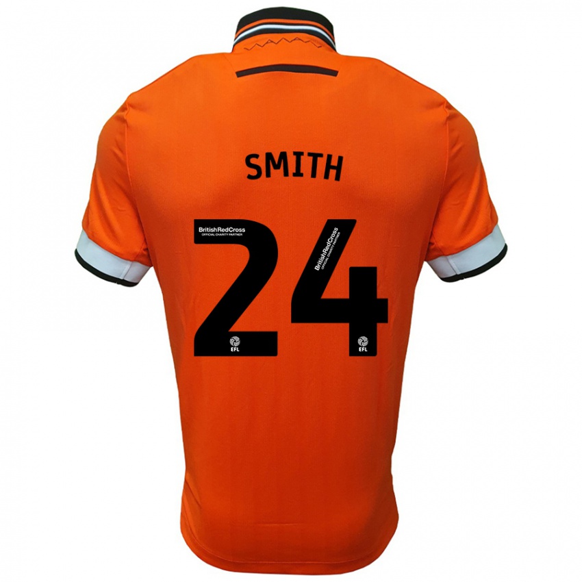 Heren Michael Smith #24 Oranje Wit Uitshirt Uittenue 2024/25 T-Shirt België