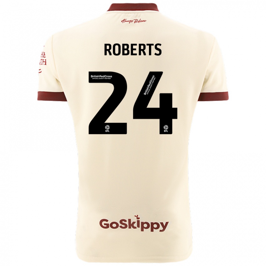 Heren Haydon Roberts #24 Crèmewit Uitshirt Uittenue 2024/25 T-Shirt België