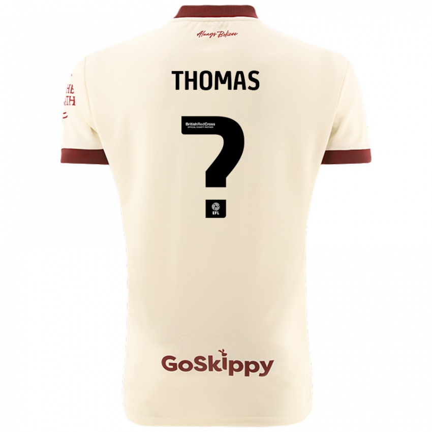 Heren Olly Thomas #0 Crèmewit Uitshirt Uittenue 2024/25 T-Shirt België