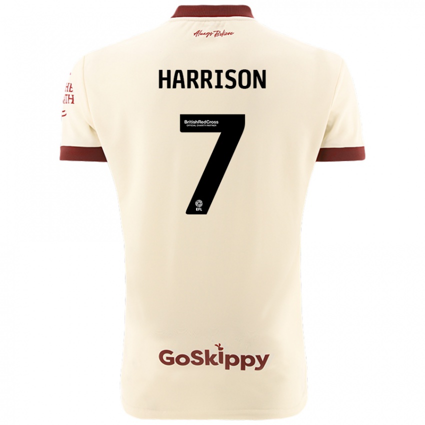 Heren Abi Harrison #7 Crèmewit Uitshirt Uittenue 2024/25 T-Shirt België