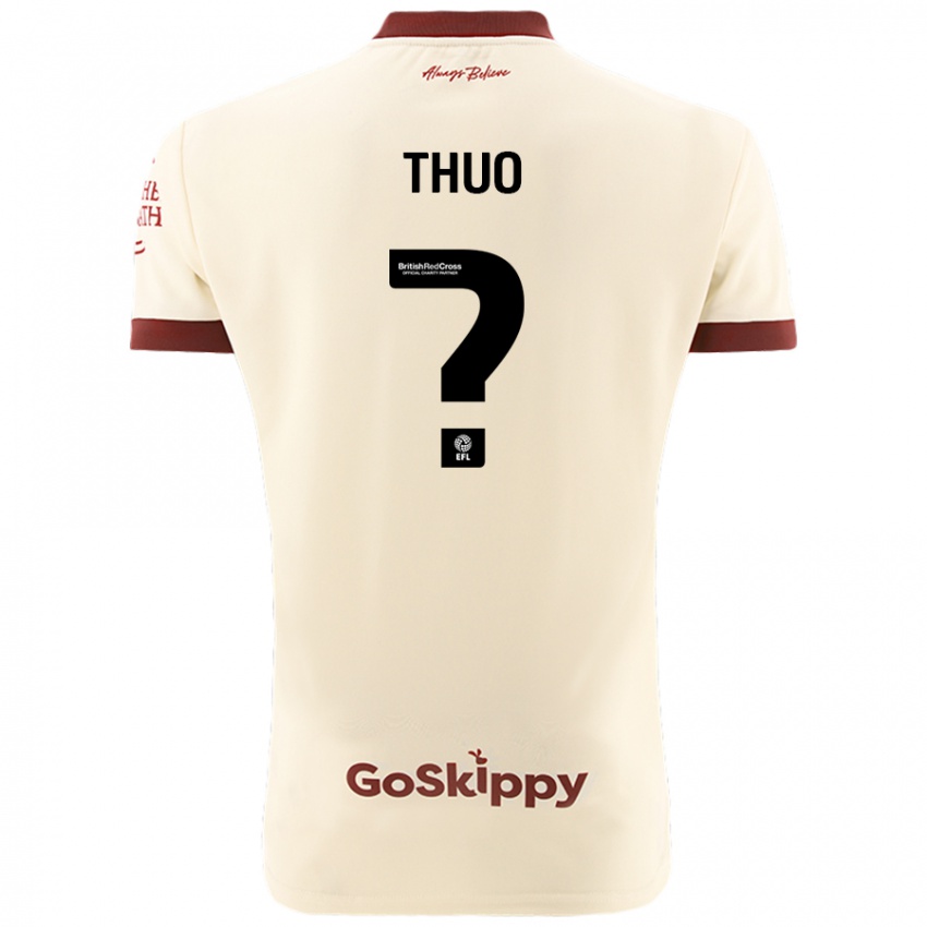 Heren Mark Thuo #0 Crèmewit Uitshirt Uittenue 2024/25 T-Shirt België