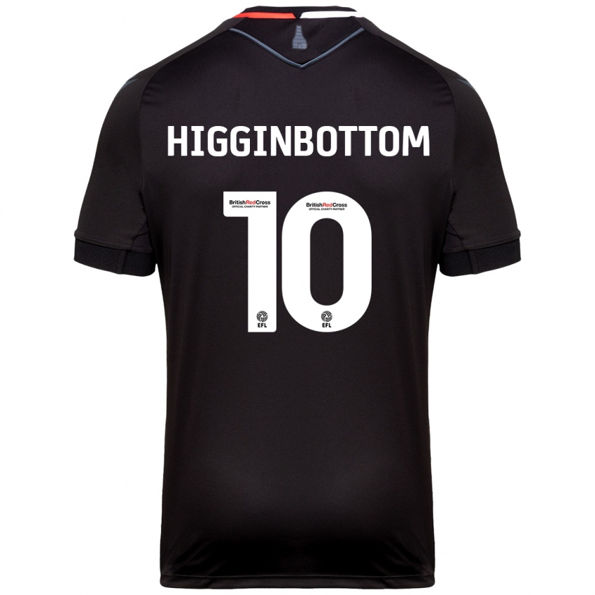 Homme Maillot Alice Higginbottom #10 Noir Tenues Extérieur 2024/25 T-Shirt Belgique