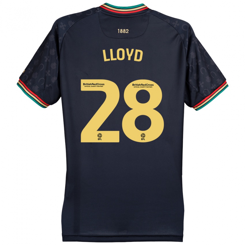 Herren Alfie Lloyd #28 Dunkelmarineblau Auswärtstrikot Trikot 2024/25 T-Shirt Belgien