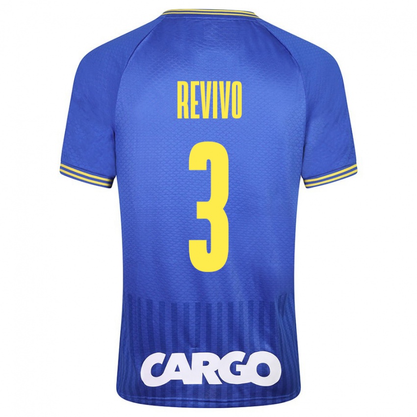 Heren Roy Revivo #3 Wit Uitshirt Uittenue 2024/25 T-Shirt België