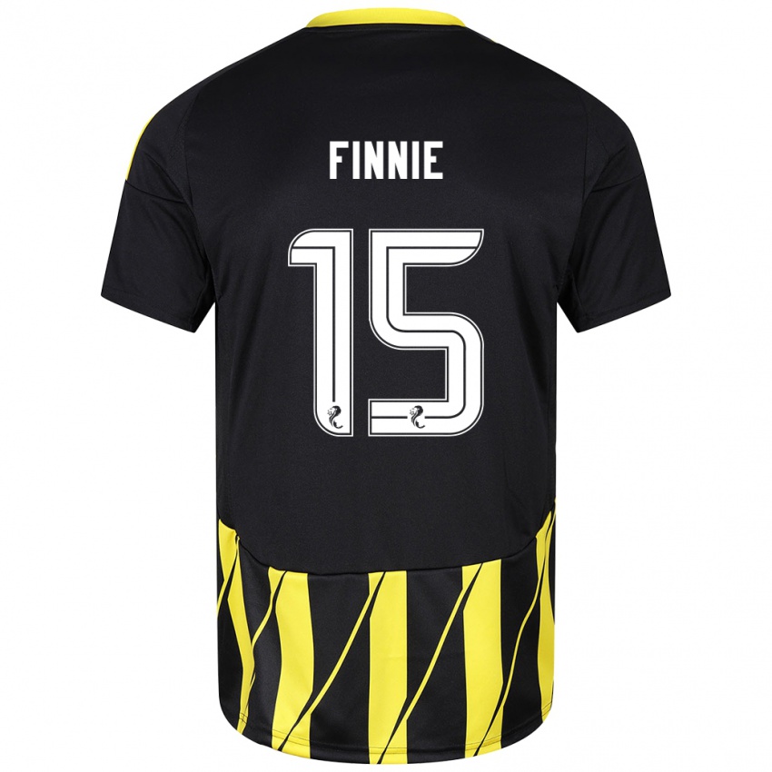 Heren Maddison Finnie #15 Zwart Geel Uitshirt Uittenue 2024/25 T-Shirt België