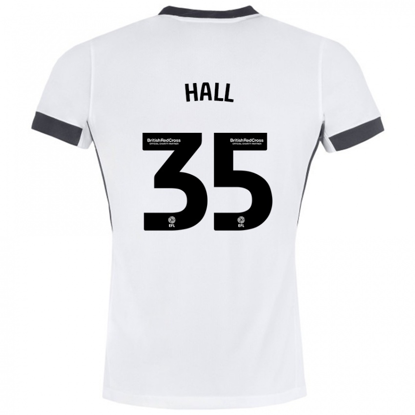 Heren George Hall #35 Wit Zwart Uitshirt Uittenue 2024/25 T-Shirt België