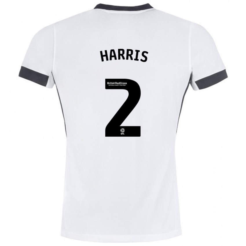 Heren Martha Harris #2 Wit Zwart Uitshirt Uittenue 2024/25 T-Shirt België