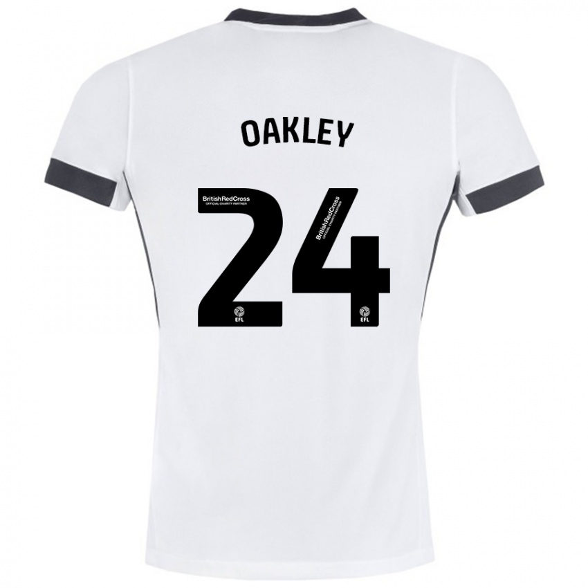 Heren Marcel Oakley #24 Wit Zwart Uitshirt Uittenue 2024/25 T-Shirt België