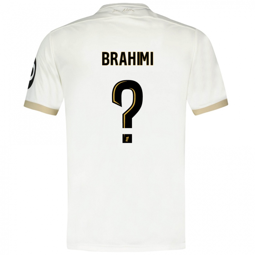 Heren Billal Brahimi #0 Wit Goud Uitshirt Uittenue 2024/25 T-Shirt België