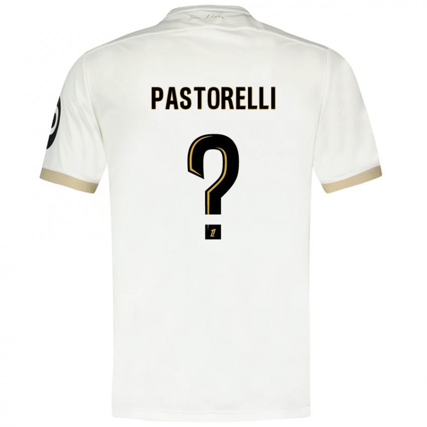 Heren Julien Pastorelli #0 Wit Goud Uitshirt Uittenue 2024/25 T-Shirt België