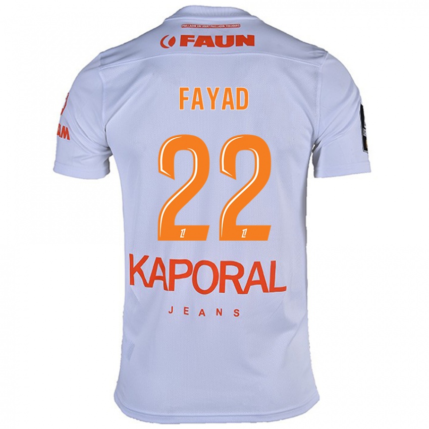 Homme Maillot Khalil Fayad #22 Blanc Tenues Extérieur 2024/25 T-Shirt Belgique