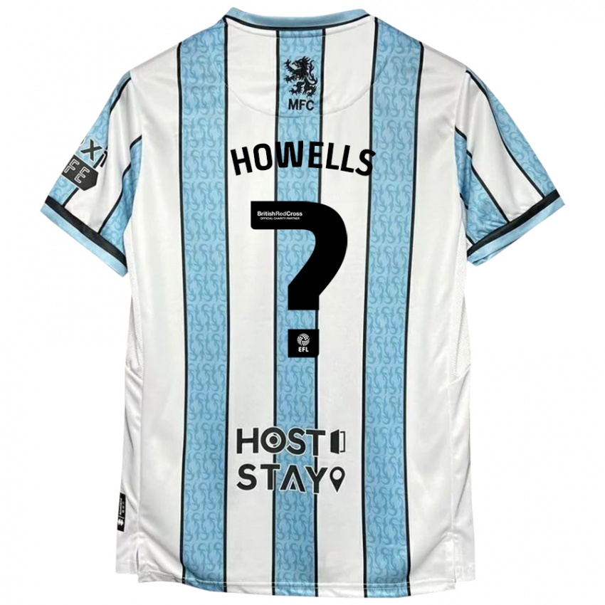 Heren Max Howells #0 Witblauw Uitshirt Uittenue 2024/25 T-Shirt België