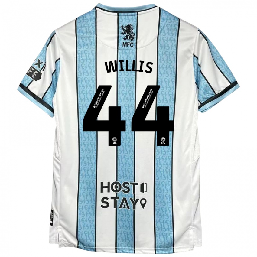 Heren Pharrell Willis #44 Witblauw Uitshirt Uittenue 2024/25 T-Shirt België