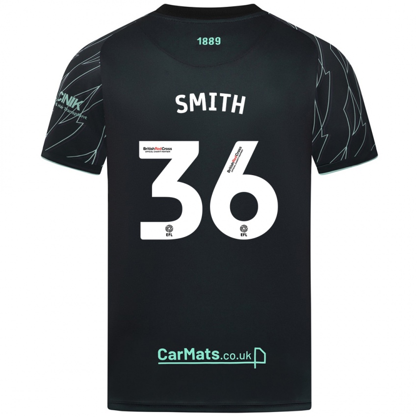 Herren Joshua Smith #36 Schwarz Grün Auswärtstrikot Trikot 2024/25 T-Shirt Belgien