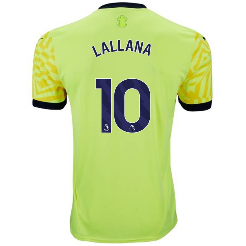 Homme Maillot Adam Lallana #10 Jaune Tenues Extérieur 2024/25 T-Shirt Belgique