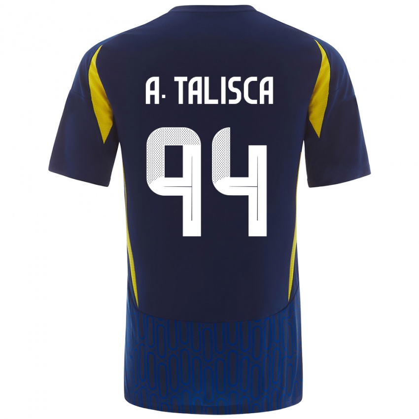 Heren Talisca #94 Blauw Geel Uitshirt Uittenue 2024/25 T-Shirt België