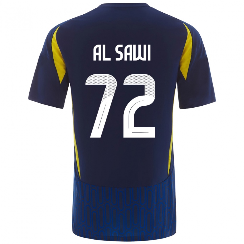 Heren Etaf Al-Sawi #72 Blauw Geel Uitshirt Uittenue 2024/25 T-Shirt België